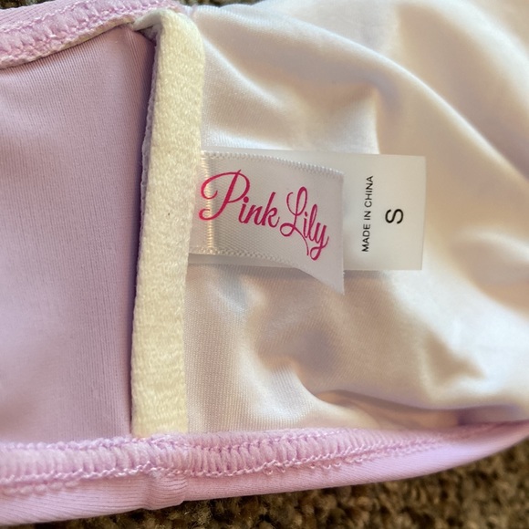 Pink Lily High Waisted Bikini, Top S, Bottom M - Picture 6 of 7